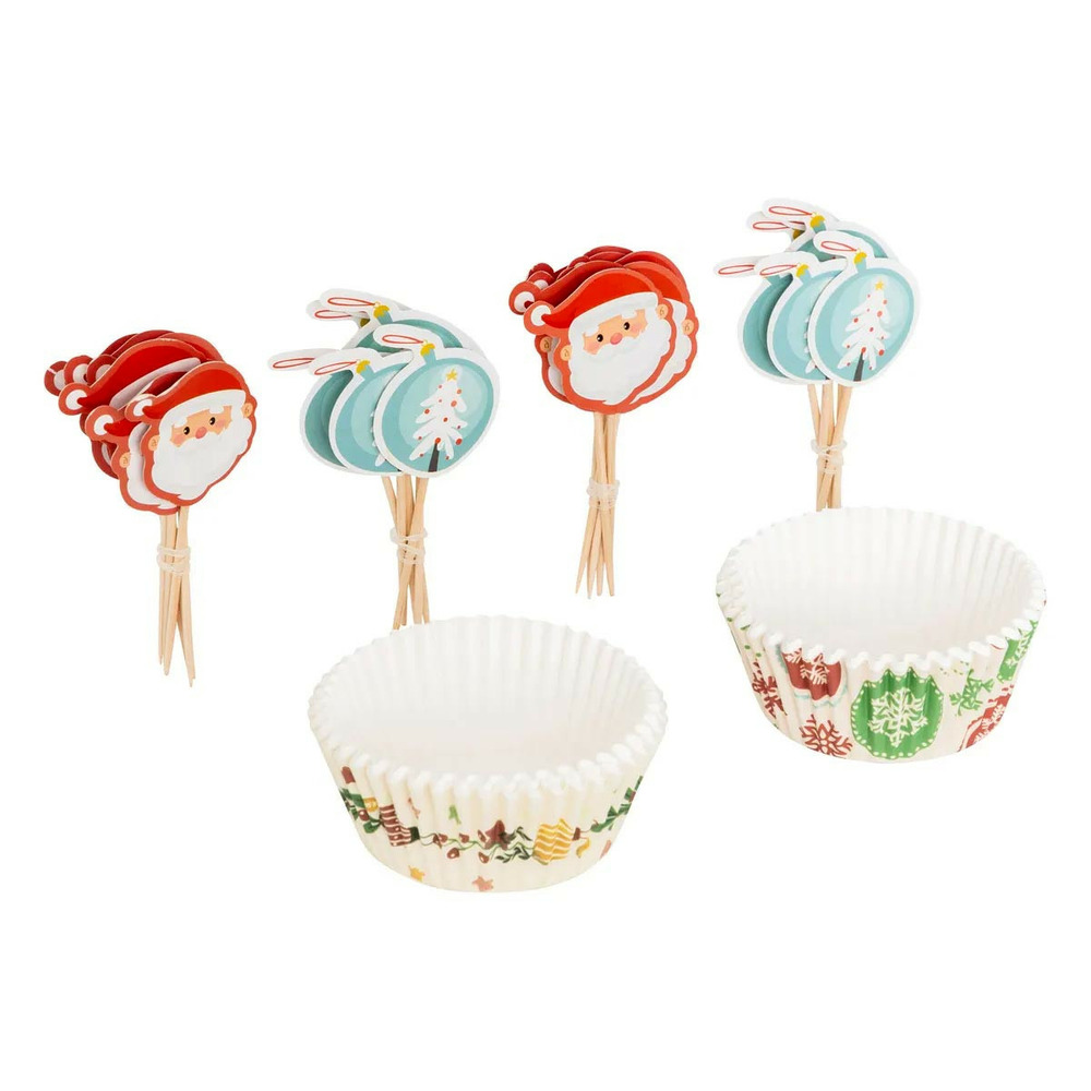 Lot de 50 caissettes & 25 piques 