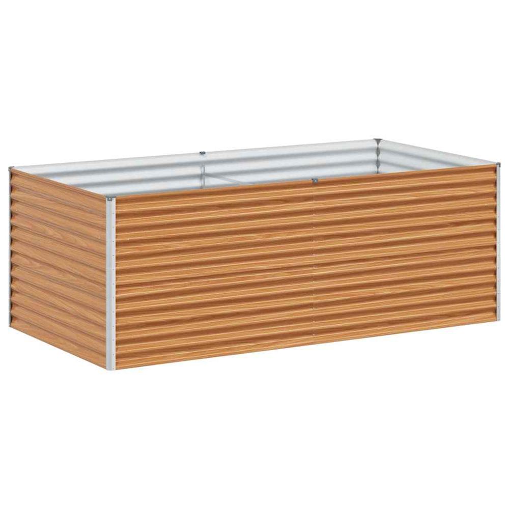 Jardinière d'extérieur surélevée marron clair 195 x 100 x 68 cm