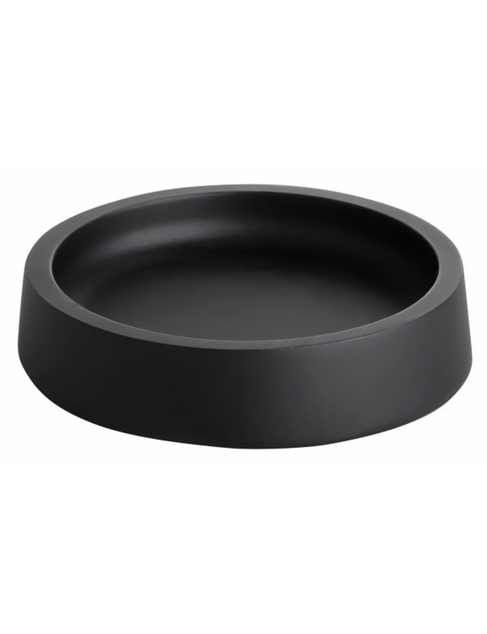 Porte-savon à poser rond gamma en résine 11 x11 x2,5 cm-noir-noir-11 --http://maisondelatendance.com/img/co/11.jpg-