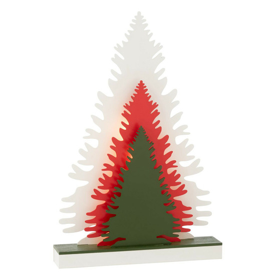 Déco sapins à led en bois