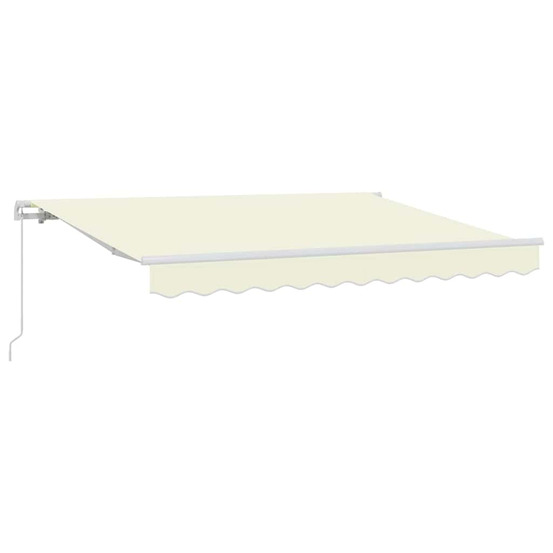 Auvent rétractable crème 250 x 200 cm tissu