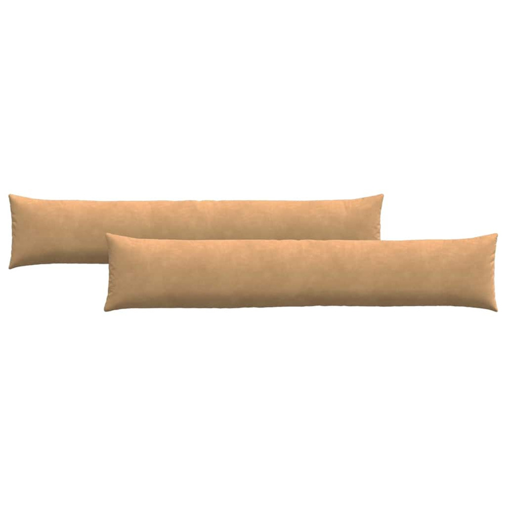 Coussins de canapé 2 pcs marron 200 x 40 cm