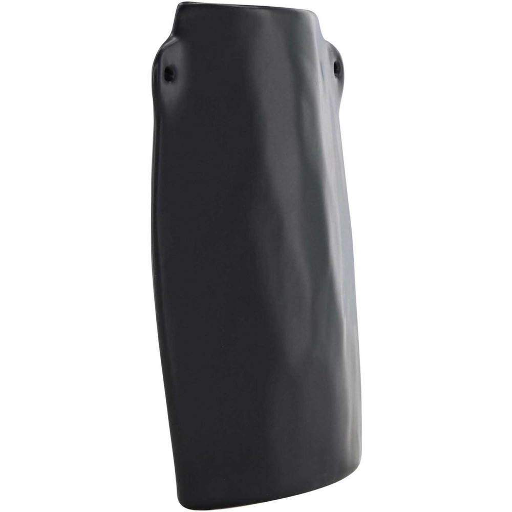 Vase en grès hie noir