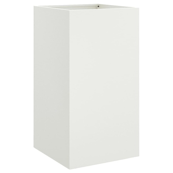 Jardinière blanc 42x38x75 cm acier