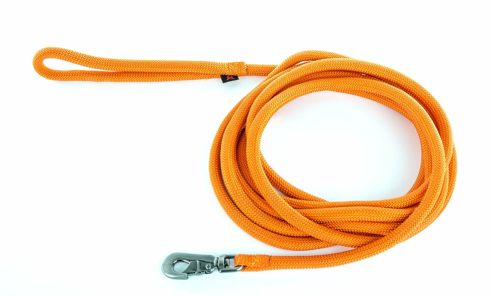 Martin sellier - laisse-longe pour chiens en nylon rond martin sellier - laisse avec mousqueton d'attache rapide