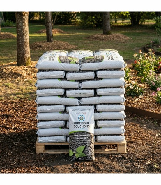 Amendement compost fertilité durable des sols 39x25kg racine pro156-39x25