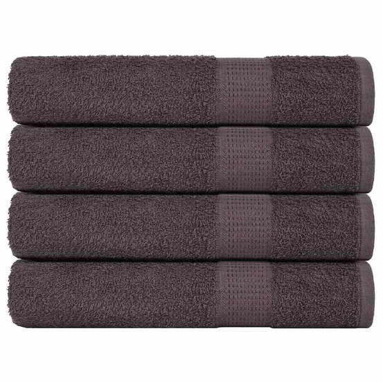 Serviettes de sauna 4 pcs frogn anthracite 80x200 cm 100% coton