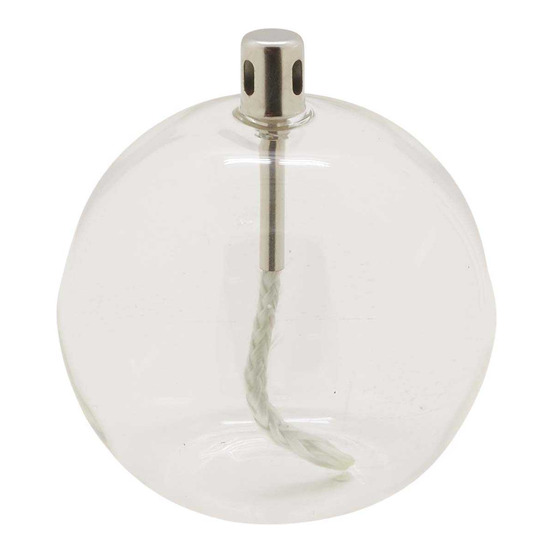 Lampe à huile en verre sphere 11 x 12 cm