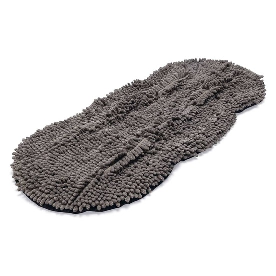 Serviette de toilette chien sale shammy 80x35 cm gris