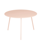 Mica decorations - table d'appoint d'extérieur en métal rose pâle h38