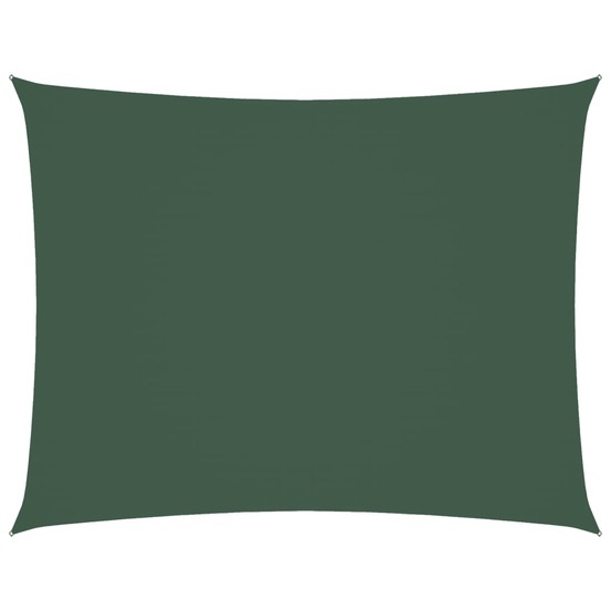 Voile de parasol tissu oxford rectangulaire 3x4 m vert foncé