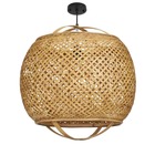 Mica decorations lampe suspendue alain - 49x49x50 cm - bambou - marron