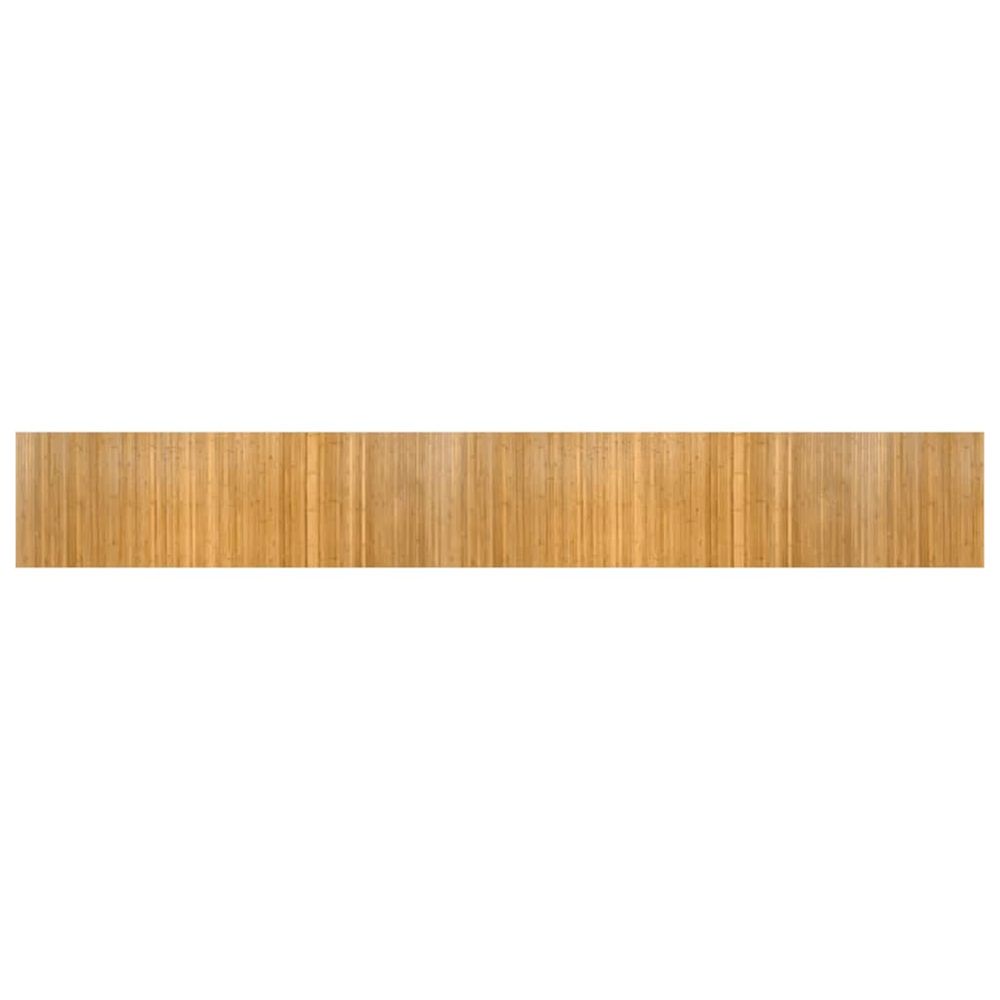 Tapis rectangulaire naturel 70x500 cm bambou