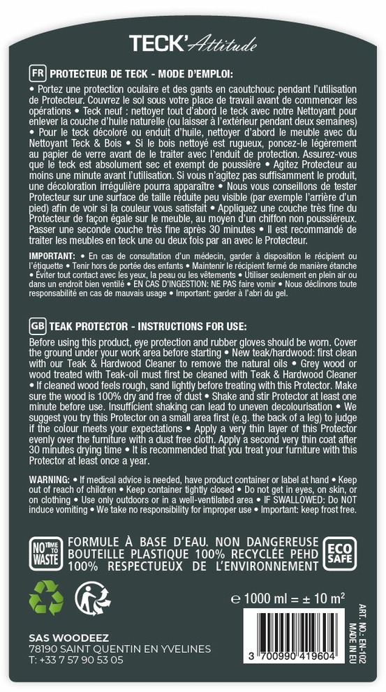 Protecteur pour teck naturel 1 l