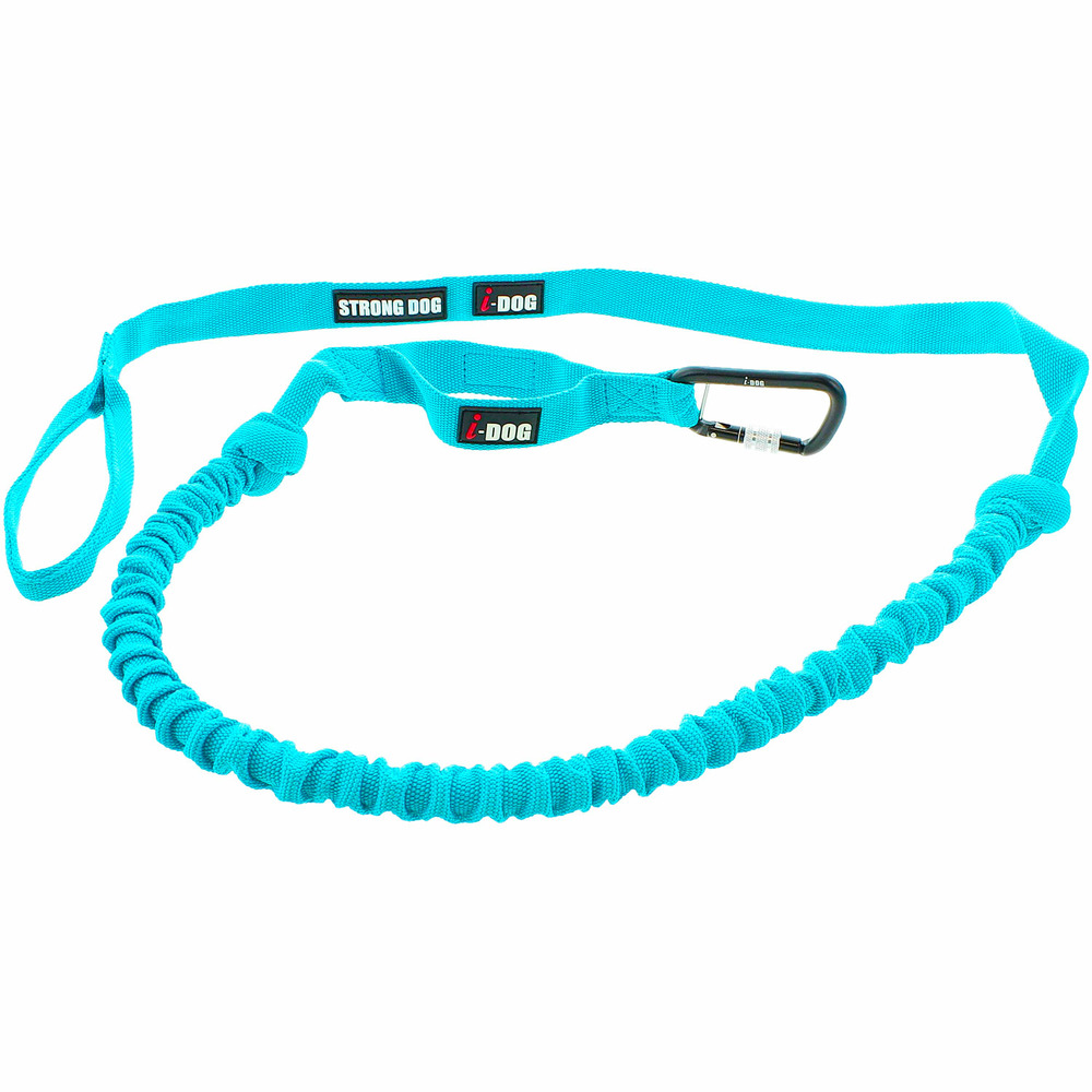 Longe de traction opale gamme alm 240cm pour canivtt - bleu, strong dog