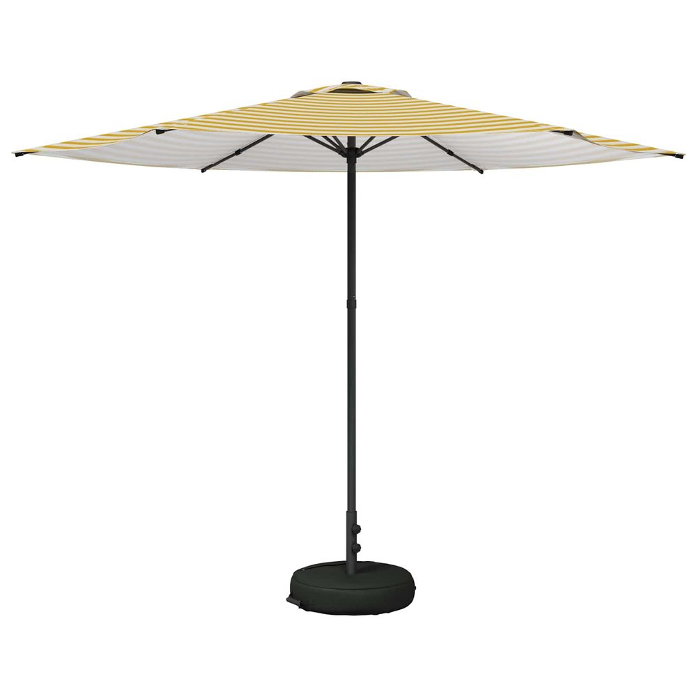 Parasol de jardin avec base 300 x 300 cm polyester