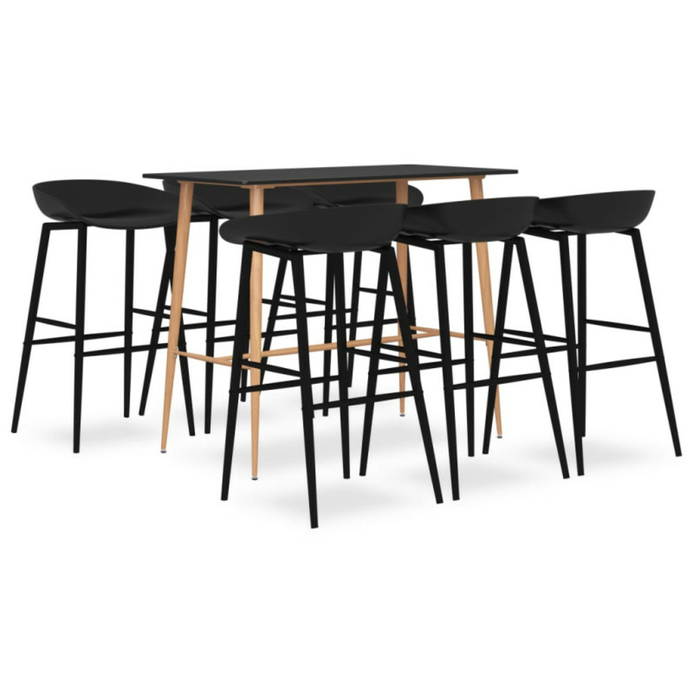 Ensemble de bar 7 pcs noir