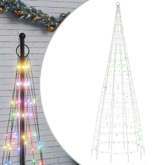 Sapin de noël à led 550 led coloré 300 cm