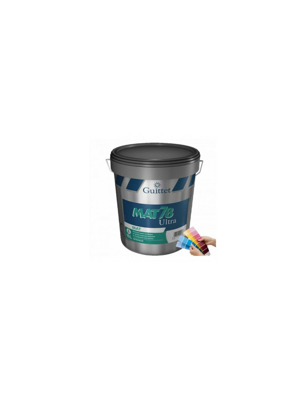 Peinture mat 78 ultra 3 litres blanc - guittet