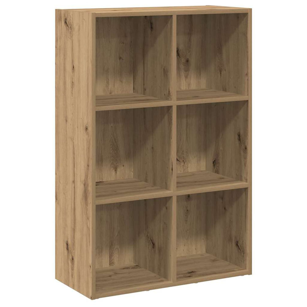 Bibliothèque/buffet chêne artisanal 66x30x98 cm bois ingénierie
