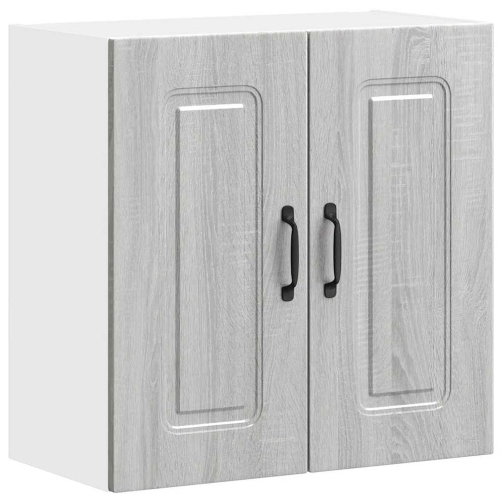Armoire murale de cuisine kalmar sonoma gris bois d'ingénierie