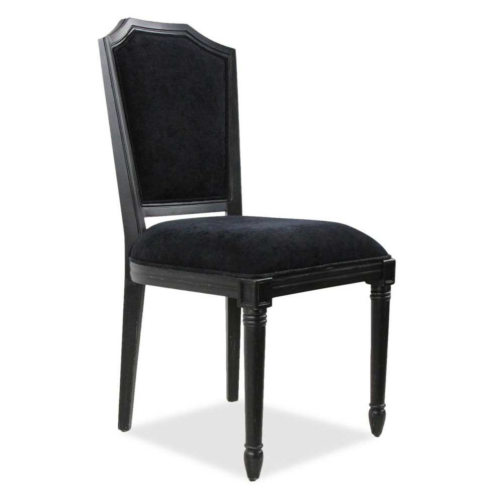 Lot de 2 chaises bois noir - interior's