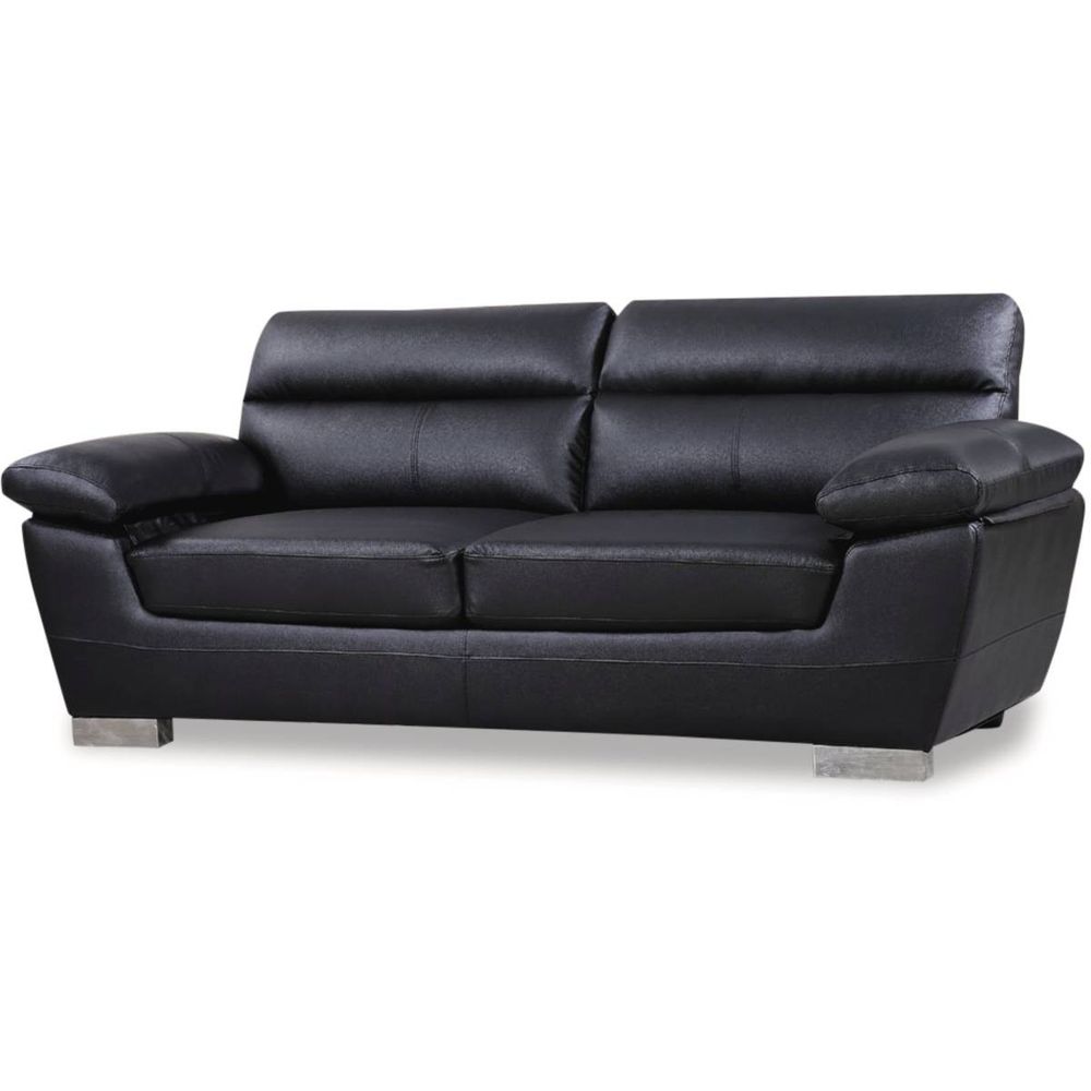 Canapé fixe en cuir reconstitué et pvc 