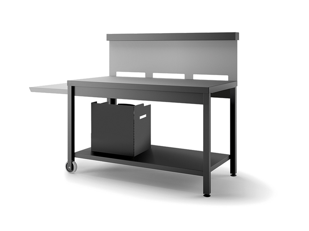 Chariot pour plancha noir/gris clair - trcang1