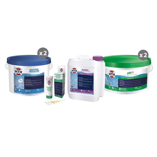 Kit de traitement complet au chlore (21-40 m³)