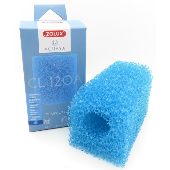 Mousse bleue medium cl 120 a pour pompe classic 120 pour aquarium