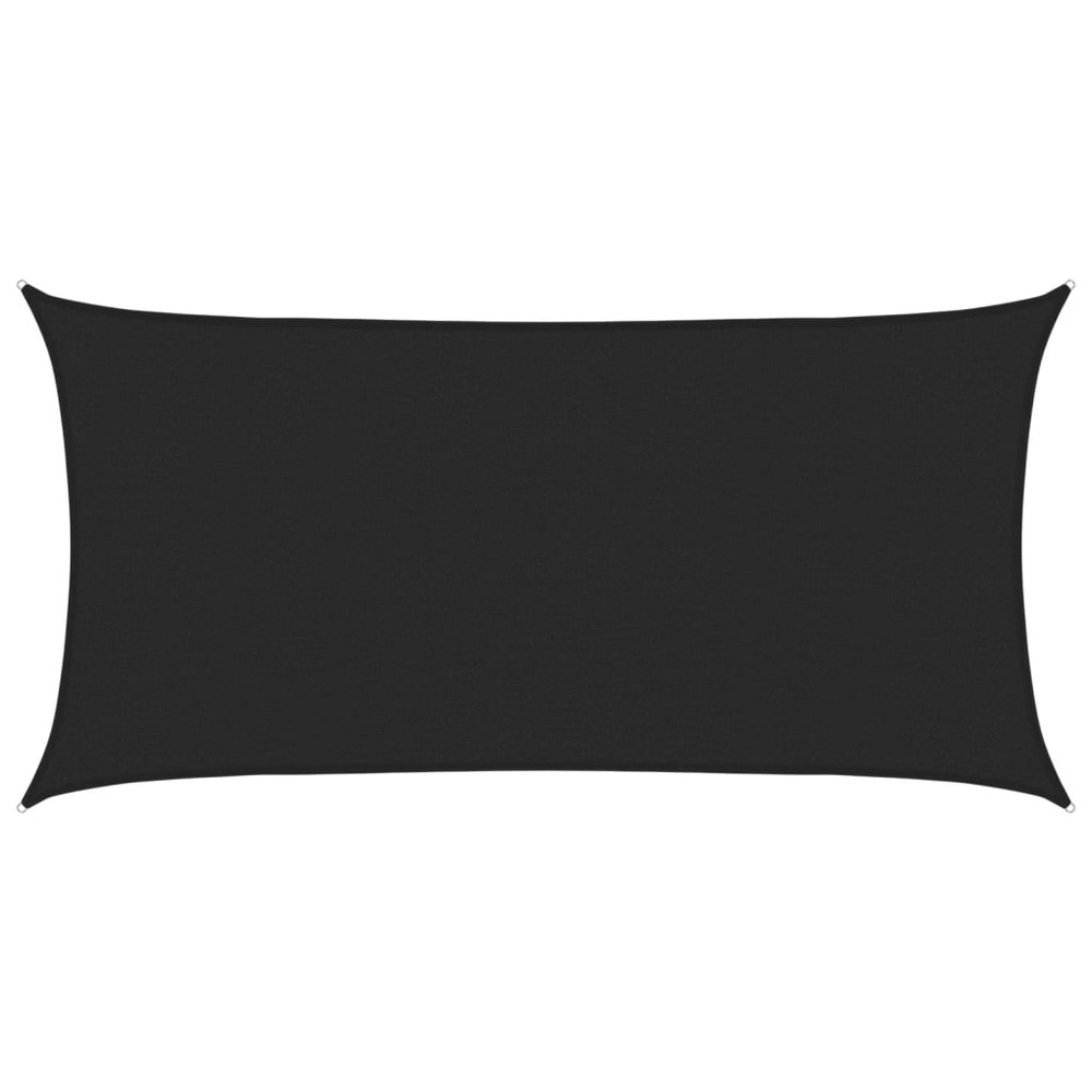 Voile d'ombrage 160 g/m² noir 2,5x4,5 m pehd