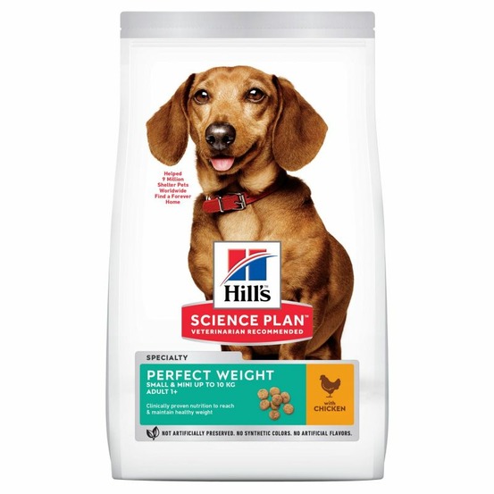 Croquettes chien science plan adult perfect weight small & mini - hill's 1,5 kg