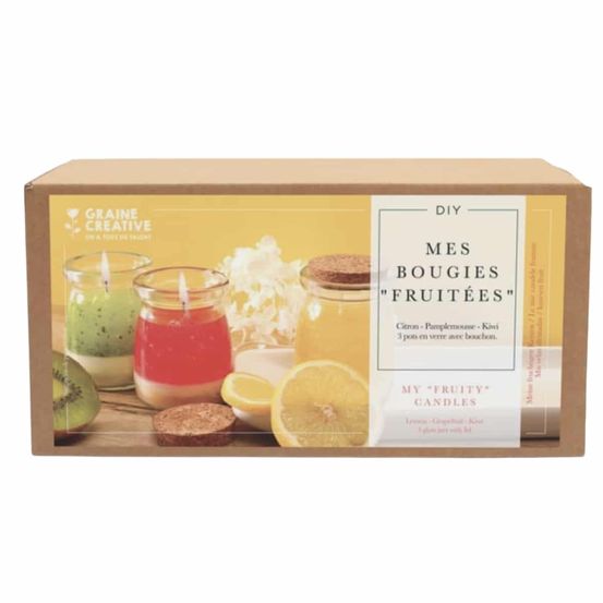 Kit diy - coffret mes bougies fruitées