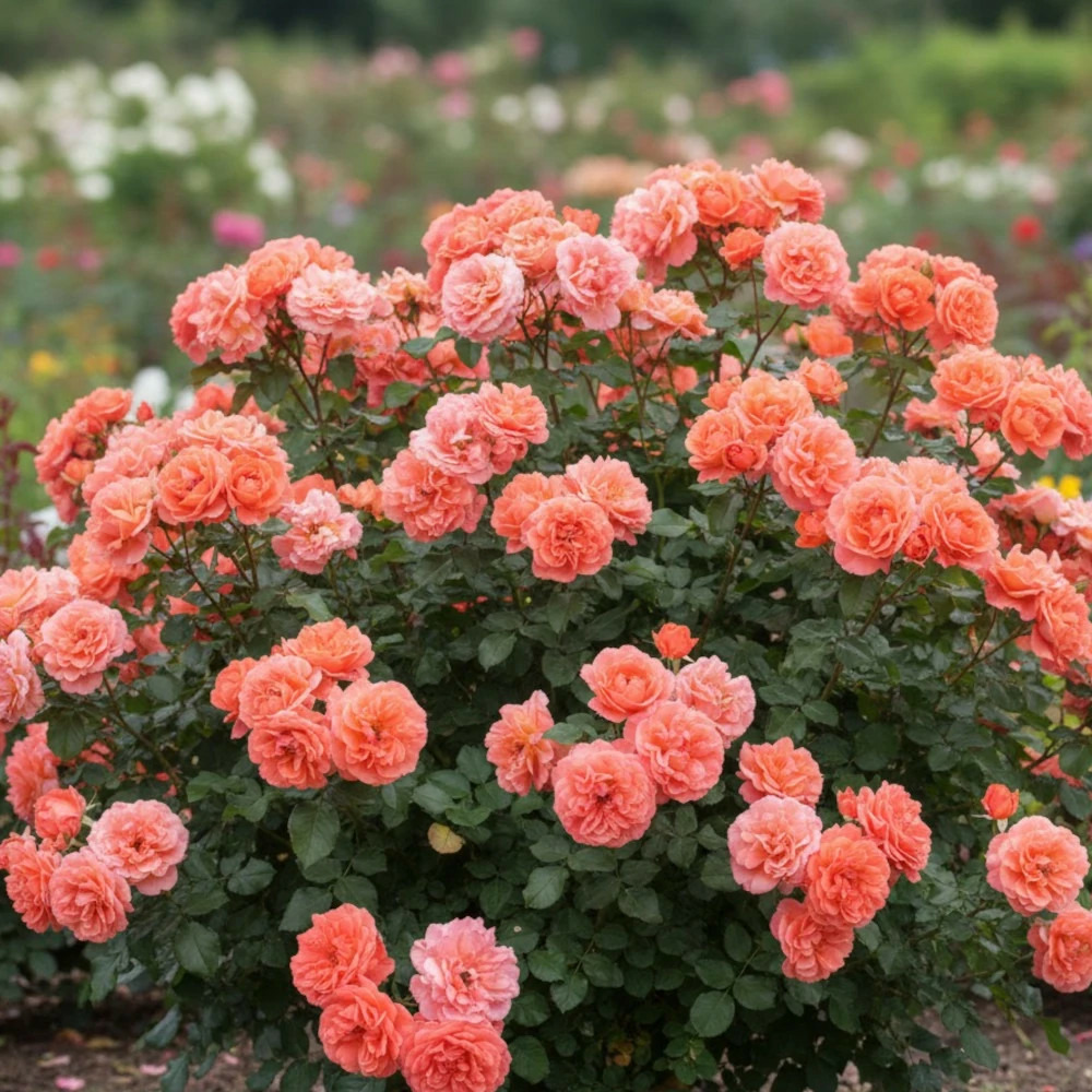 Rosier arbustif françois mauriac 'fryentice' pot de 3l - 20/40 cm