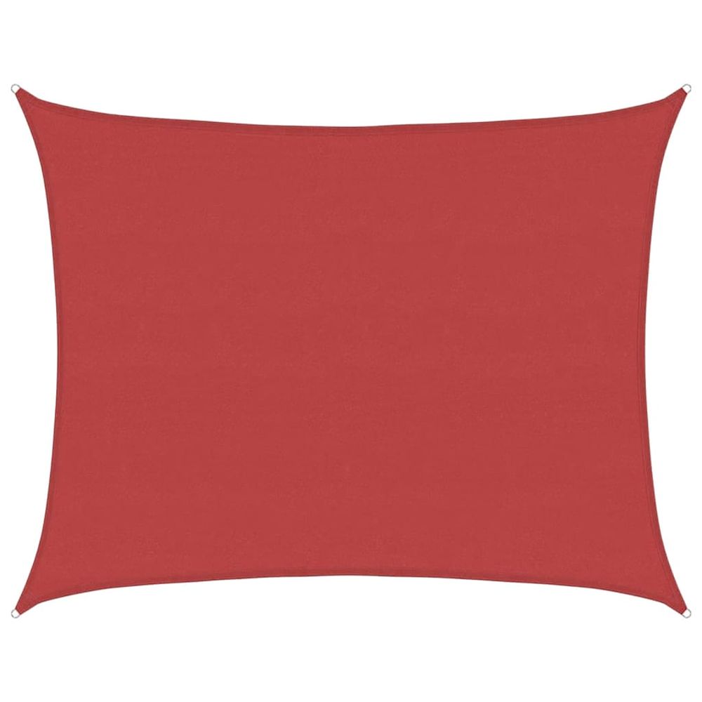 Voile d'ombrage 160 g/m² rouge 6x7 m pehd