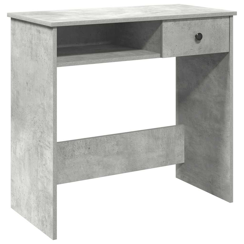 Bureau gris béton 80x40x75 cm aggloméré