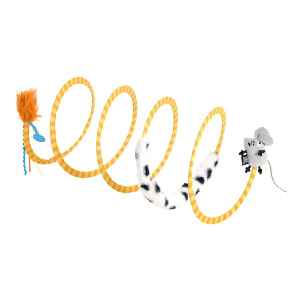 Tunnel de jeu pliable pour chat fluffly 55cm multicolore