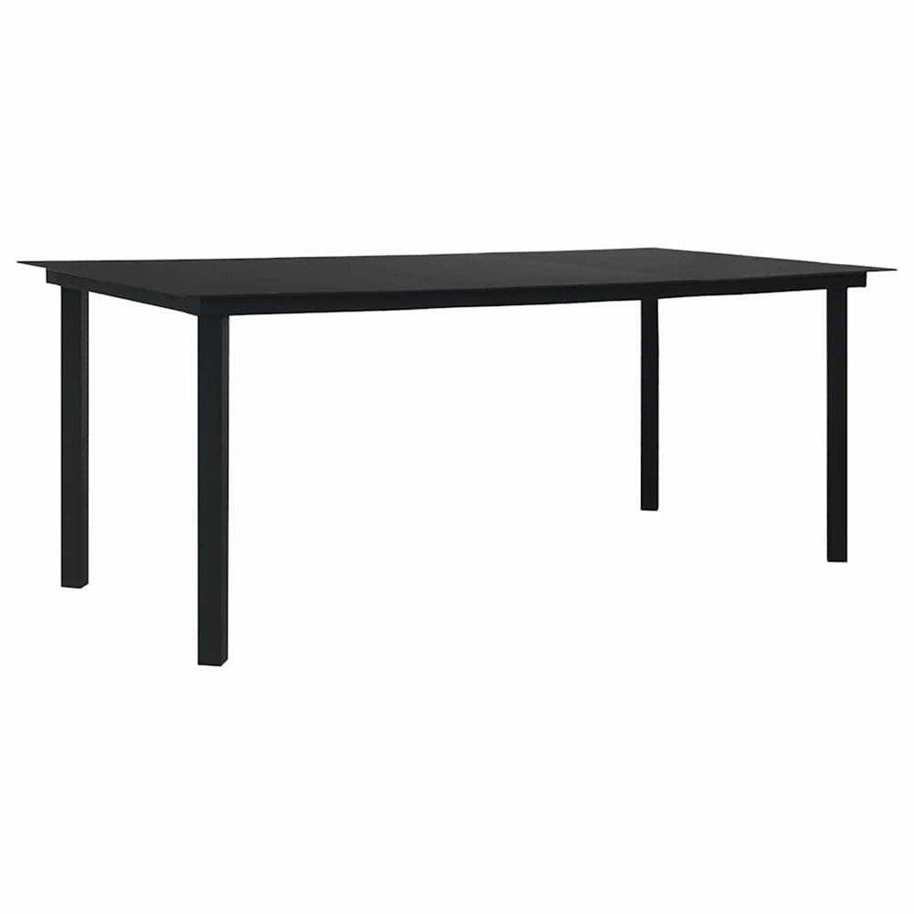Table Ã  dÃ®ner de jardin Noir 190x90x74