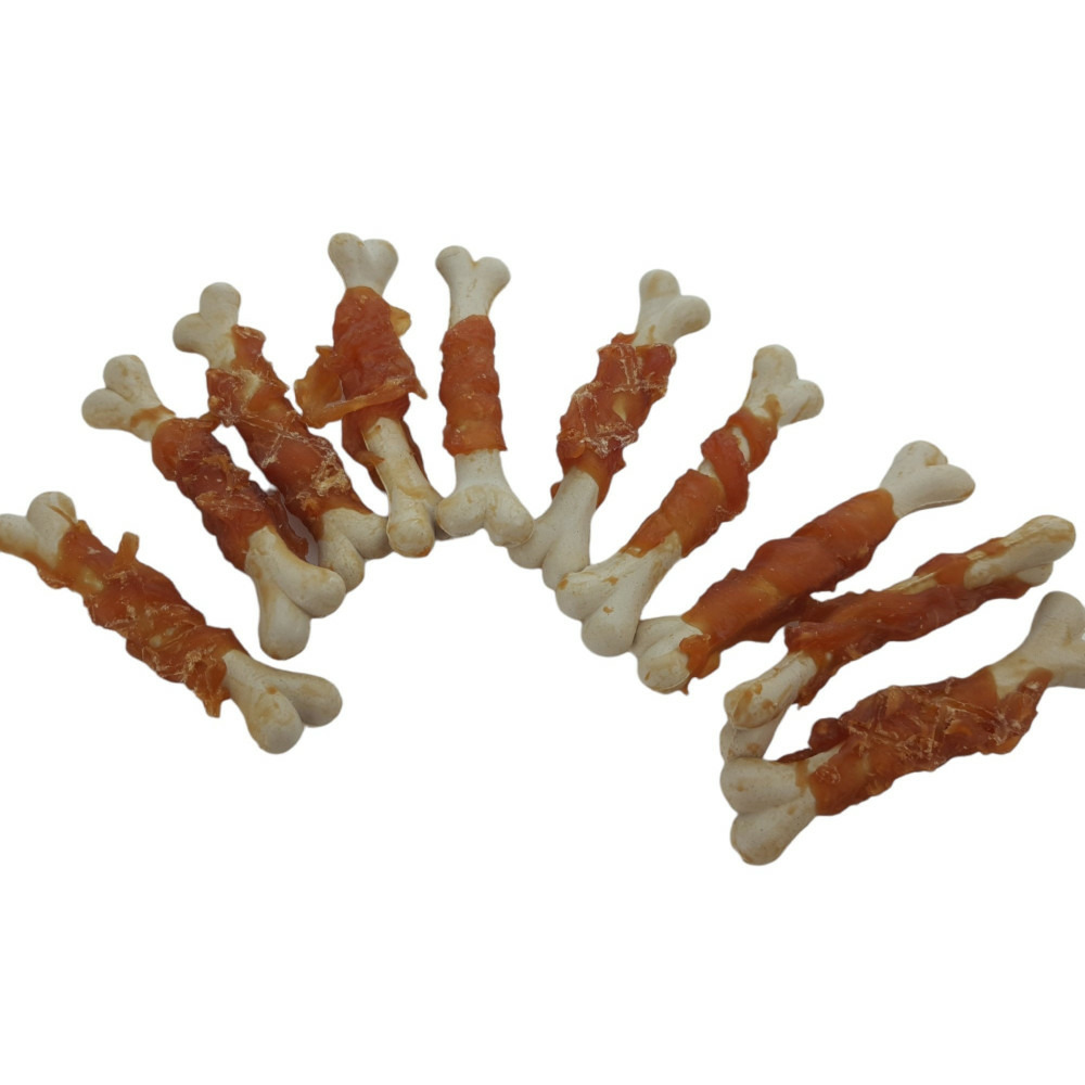 Friandises 10 os enveloppé de poulet , 90 g , pour chien