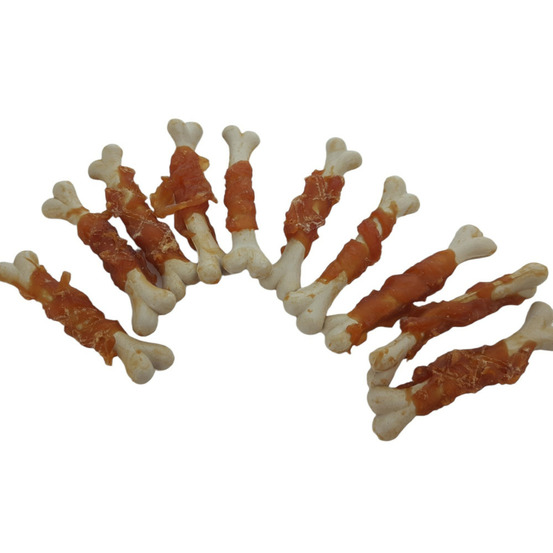 Friandises 10 os enveloppé de poulet , 90 g , pour chien