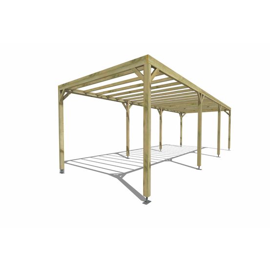 Pergola bois • 9m x 3m • indépendante • sens profondeur • livraison comprise