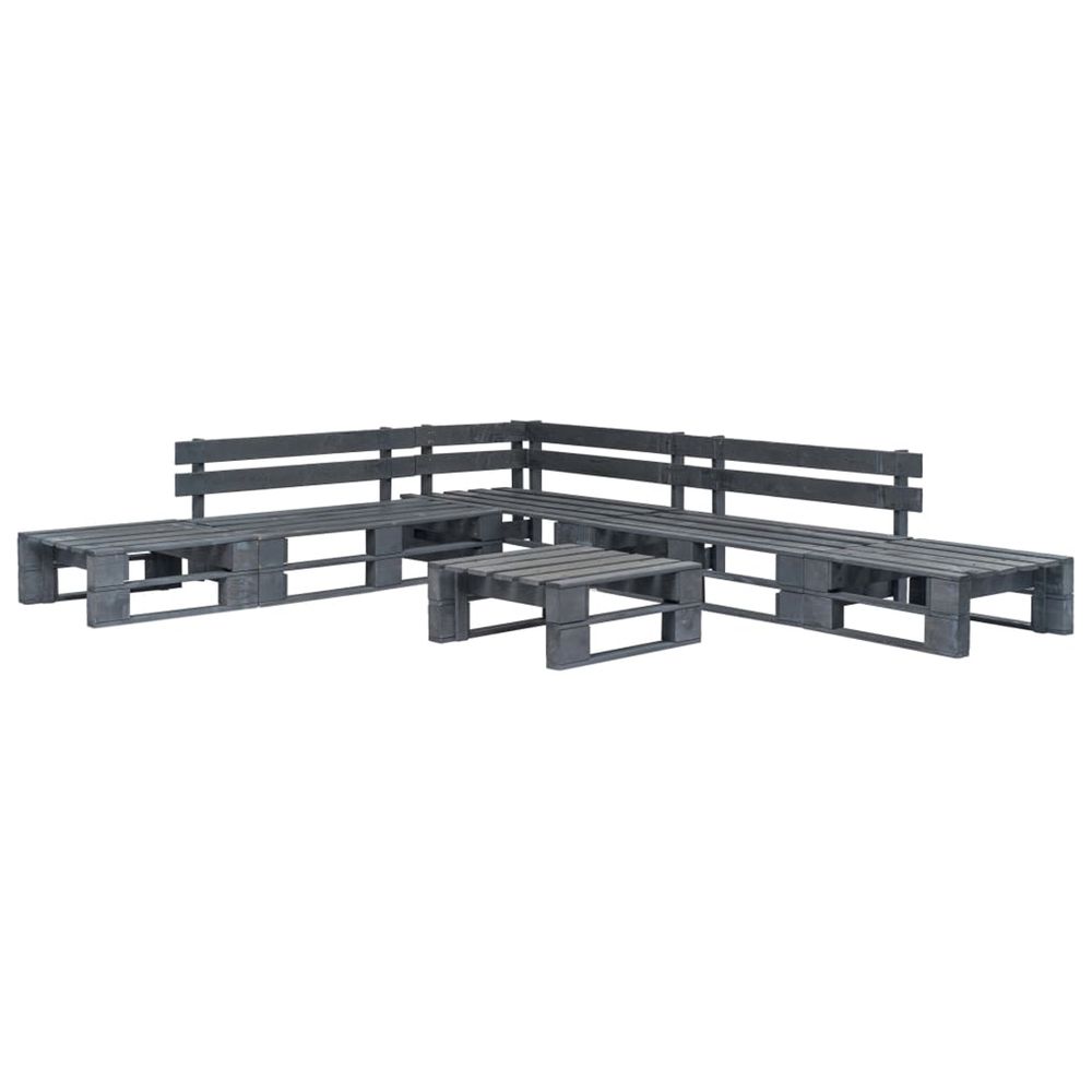 MOBILIER DE JARDIN PALETTE 6 2-(869773)
