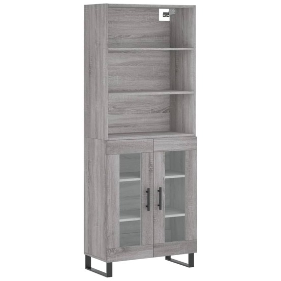 Buffet bahut commode armoire meuble de rangement organisateur cuisine salle de séjour salon haut sonoma 69,5 x 34 x 180 cm bo