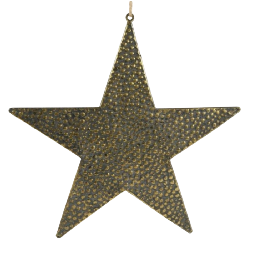 Étoile en métal doré 36.5 cm