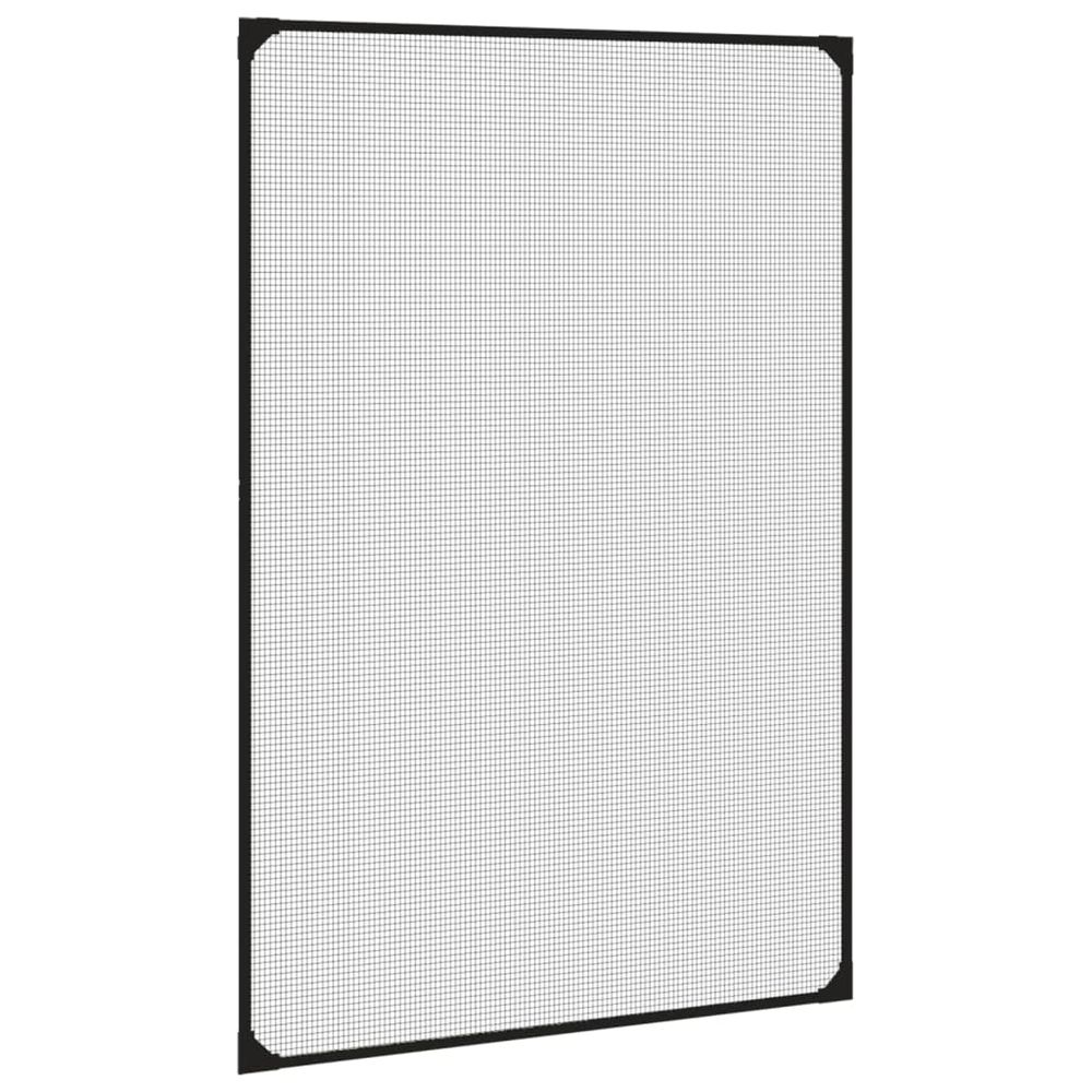 Moustiquaire magnétique pour fenêtres anthracite 80x120 cm