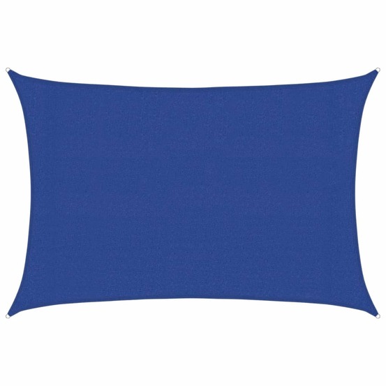 Voile d'ombrage 160 g/m² rectangulaire bleu 3x4,5 m pehd