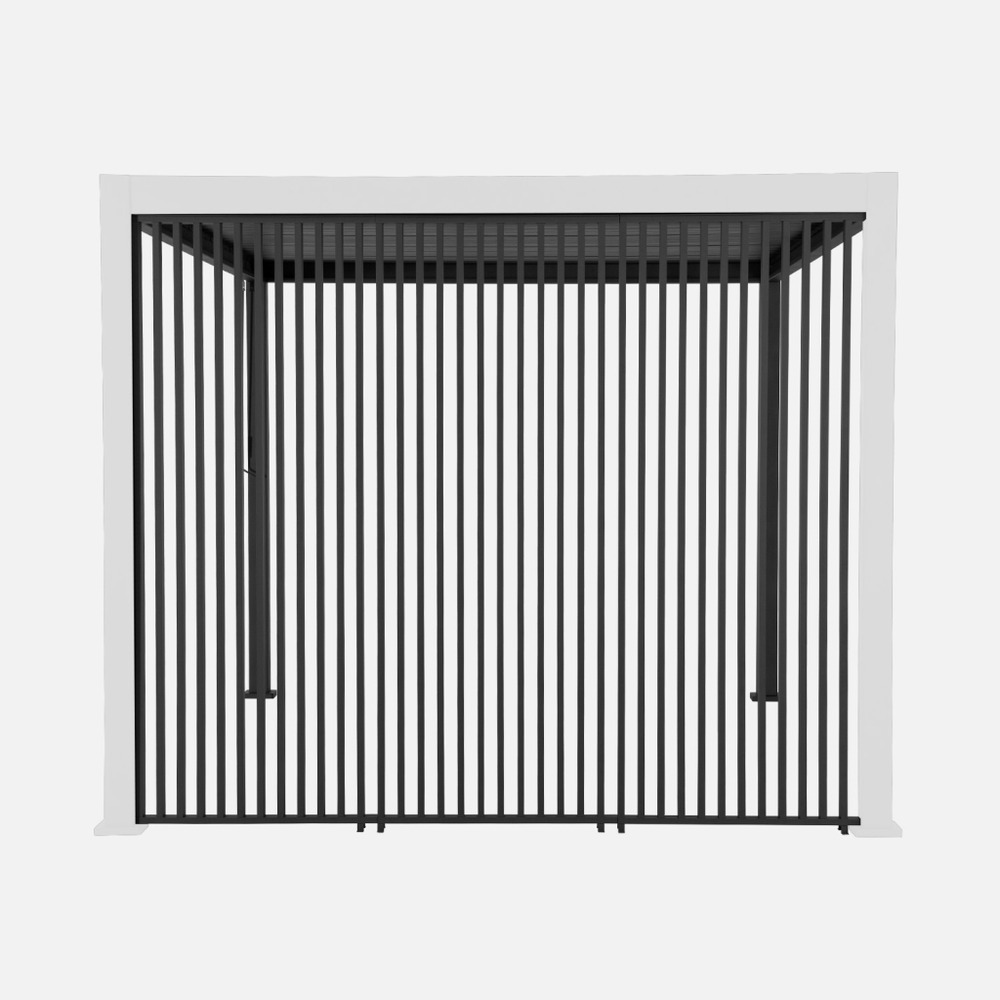 Lot de 3 persiennes verticales 100cm pergola bioclimatique triomphe