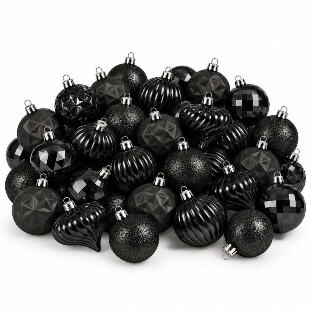 Babe de noël memike249/00205 set de 40 h6x6cm - noir