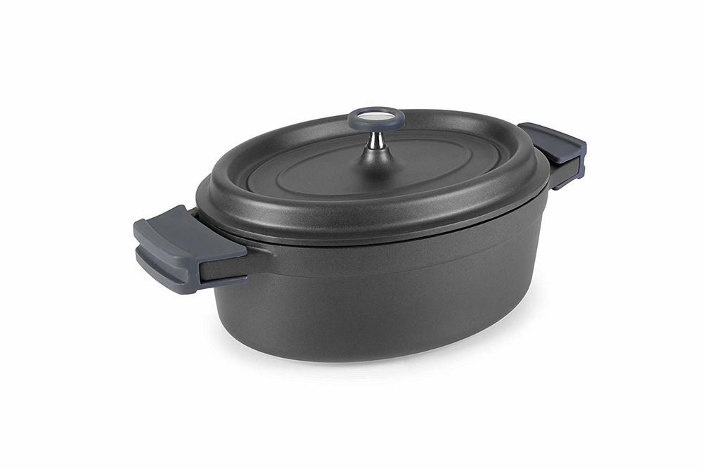 Cocotte ovale en fonte émaillée 26cm noir - 25933