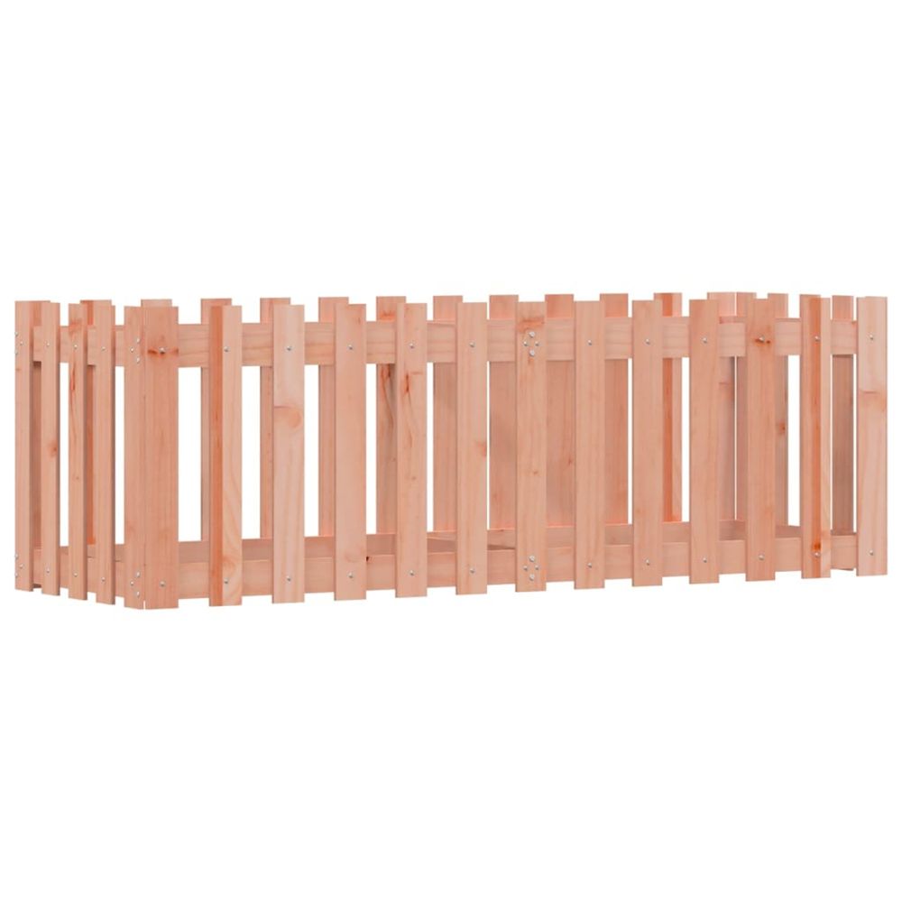 Lit surélevé de jardin design de clôture bois douglas massif